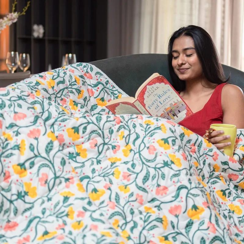 Urban Space Kashmir Reversible Dohar (Peach) - 120 GSM media 3