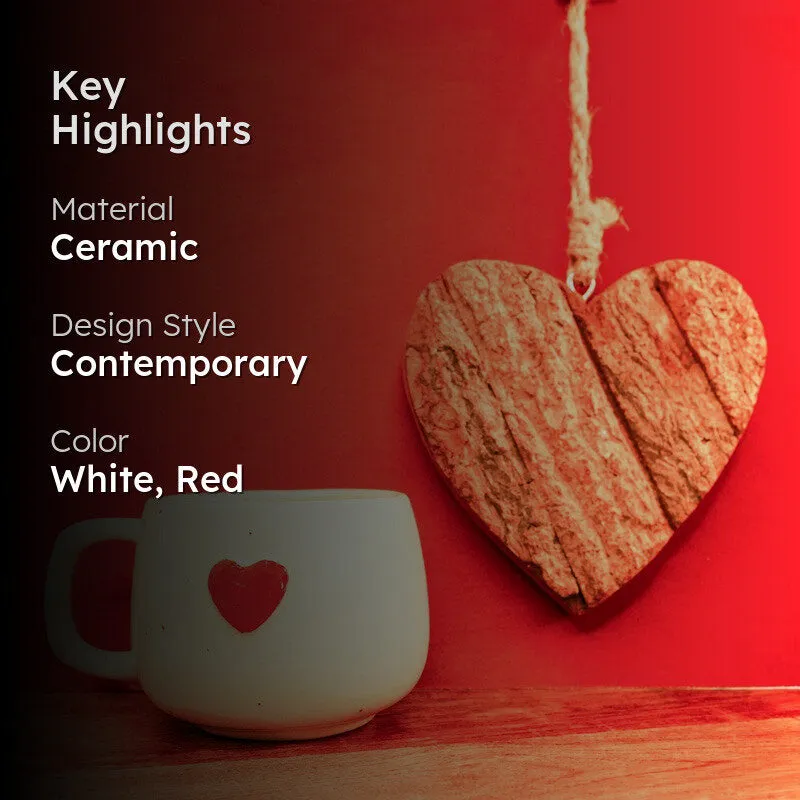 Heartsy Ceramic Coffee Mug (350 mL) media 2