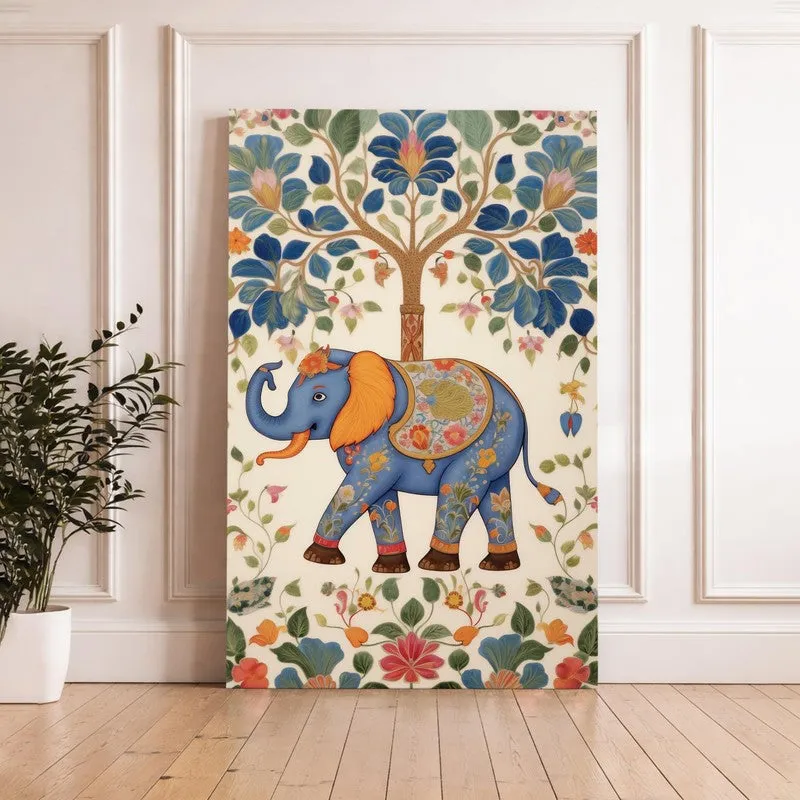 Tribal Gajraj Canvas Wall Art media 6