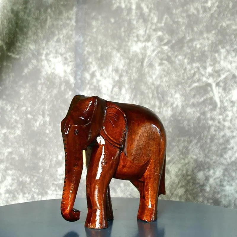 Timber Tusker Wood Showpiece media 5