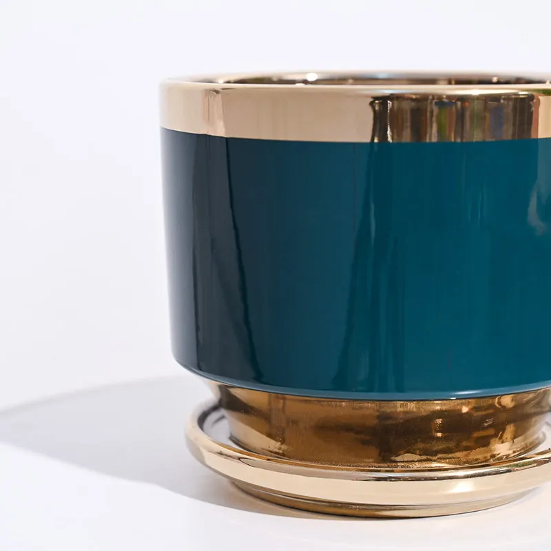 Ugaoo Athenian Ceramic Planter - Teal media 3