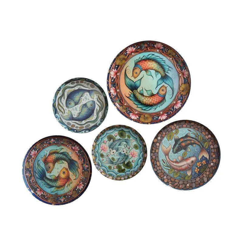 Azure Coastline Wall Plates - Set of Five media 4