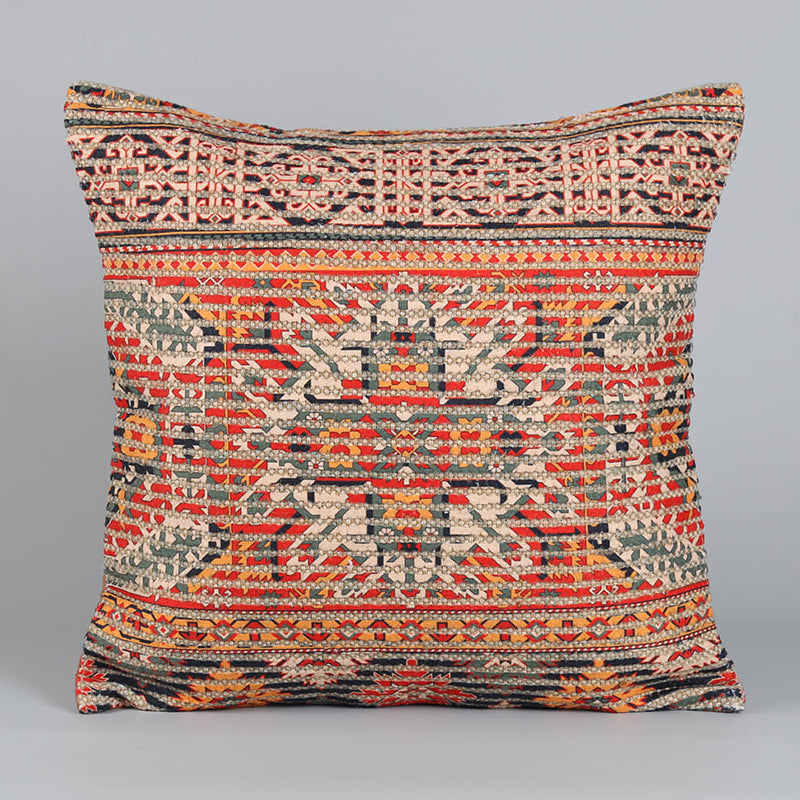 India Circus Desi Tints Tufted Cotton Cushion Cover - Set Of Two media 4