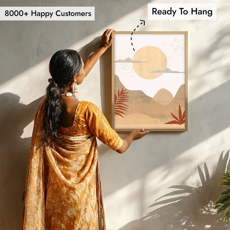Dawn Archival Canvas Wall Art - Natural Brown Frame media 7