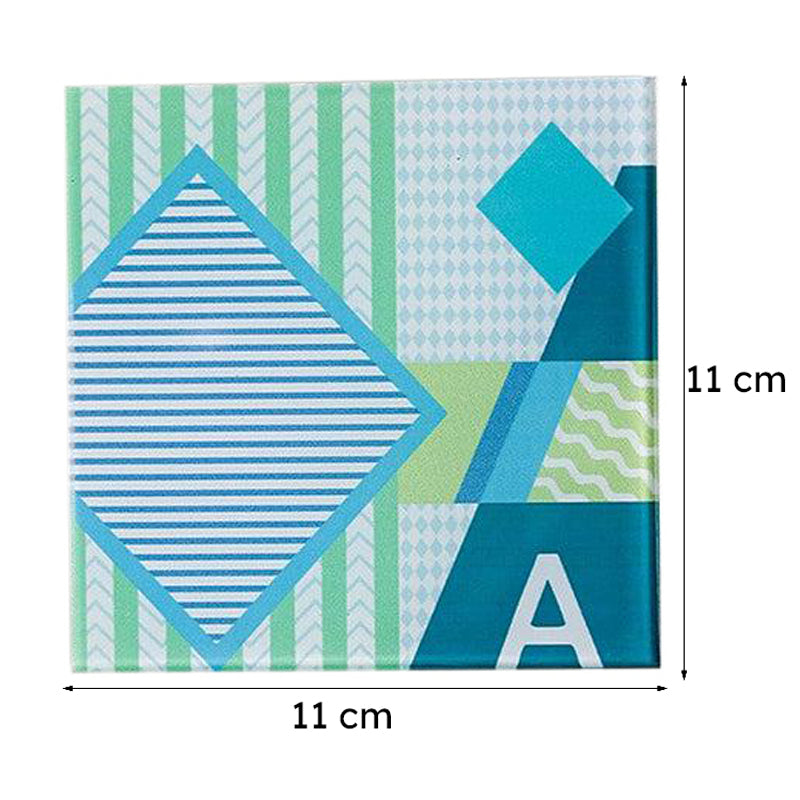 Royal Flush Glass Coaster (Green) - Set Of Four media 7