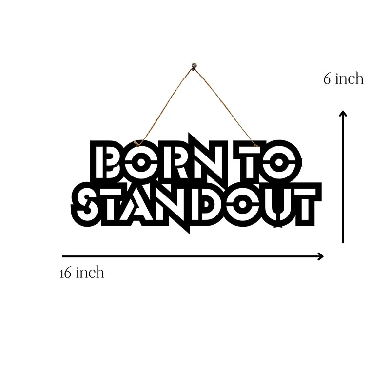 Born To Standout Mild Steel Wall Accent media 5