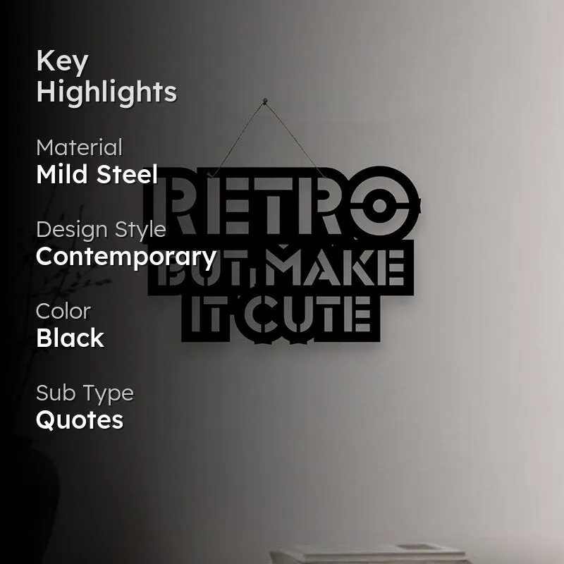 Retro But Cute Mild Steel Wall Accent media 2