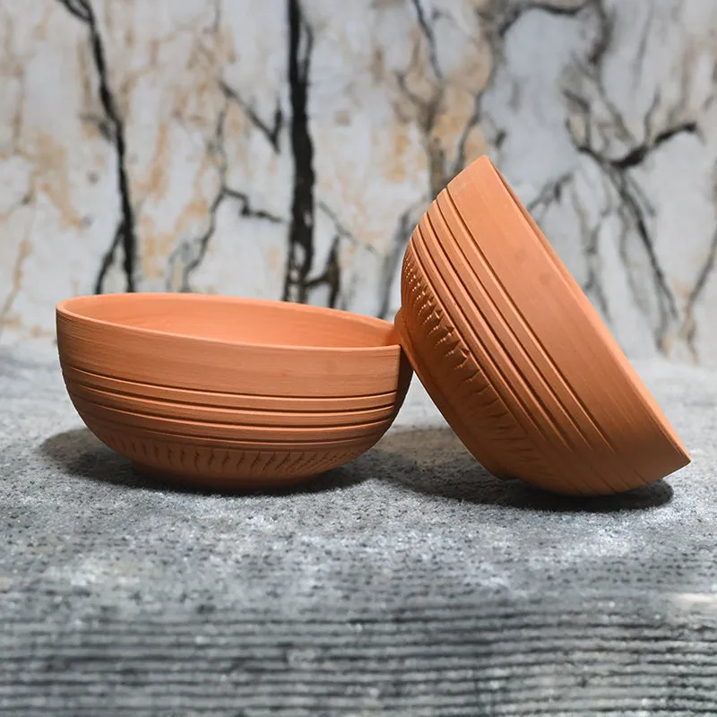 Rhea Terracotta Serving Bowl (220 mL) - Set Of Two media 7