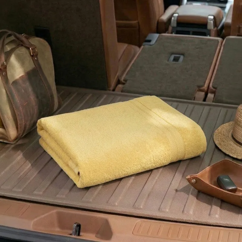 Monte Carlo Clean Wrap Pure Cotton Bath Towel - Yellow media 3