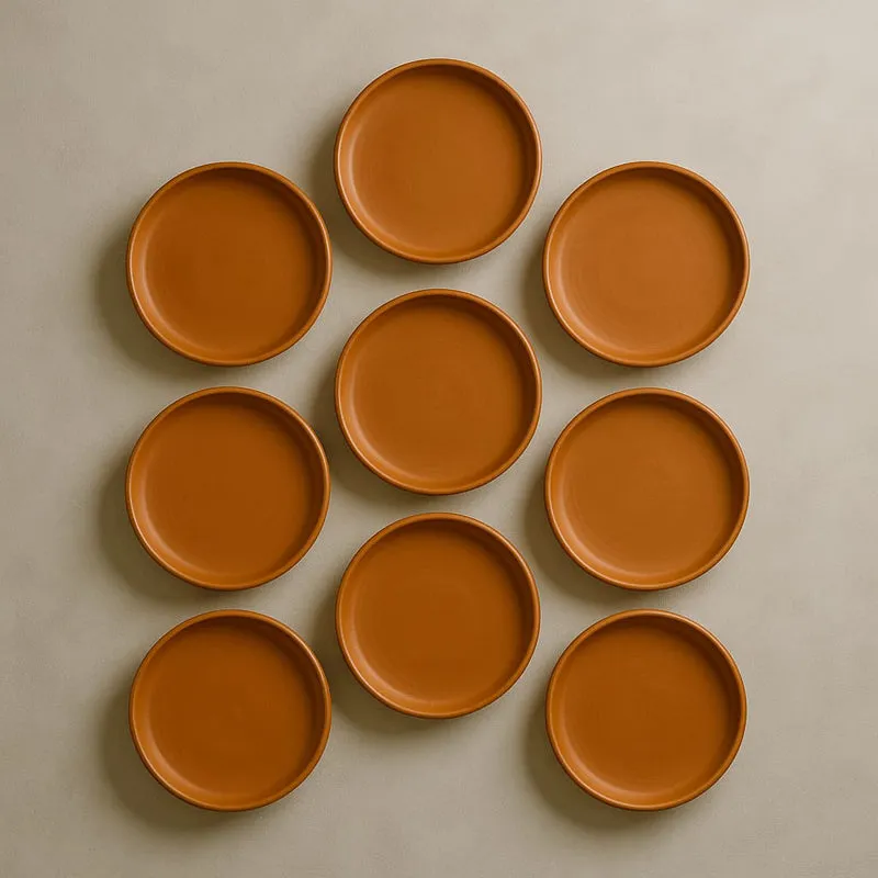 Terrya Handcrafted Terracotta Wall Plate - Set Of Nine media 6