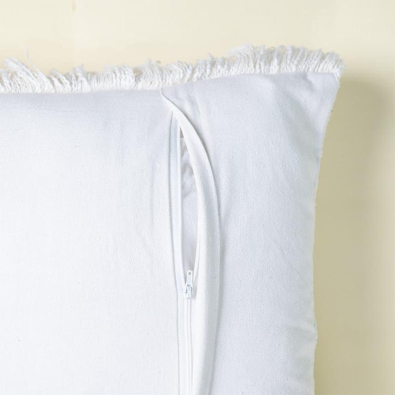 Dottie Embroidered Cotton Cushion Cover - Set Of Two media 5