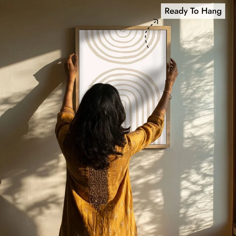 Arc of Balanc Canvas Wall Painting With Brown Frame media 8