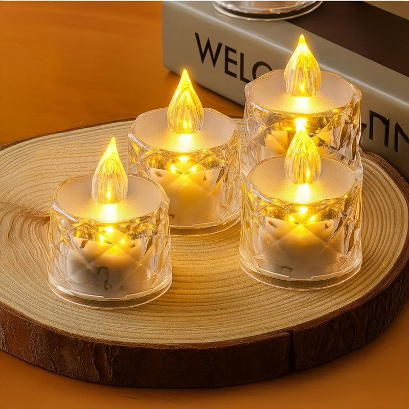 Forever Glow Smokeless Flameless Candle - Set Of Four