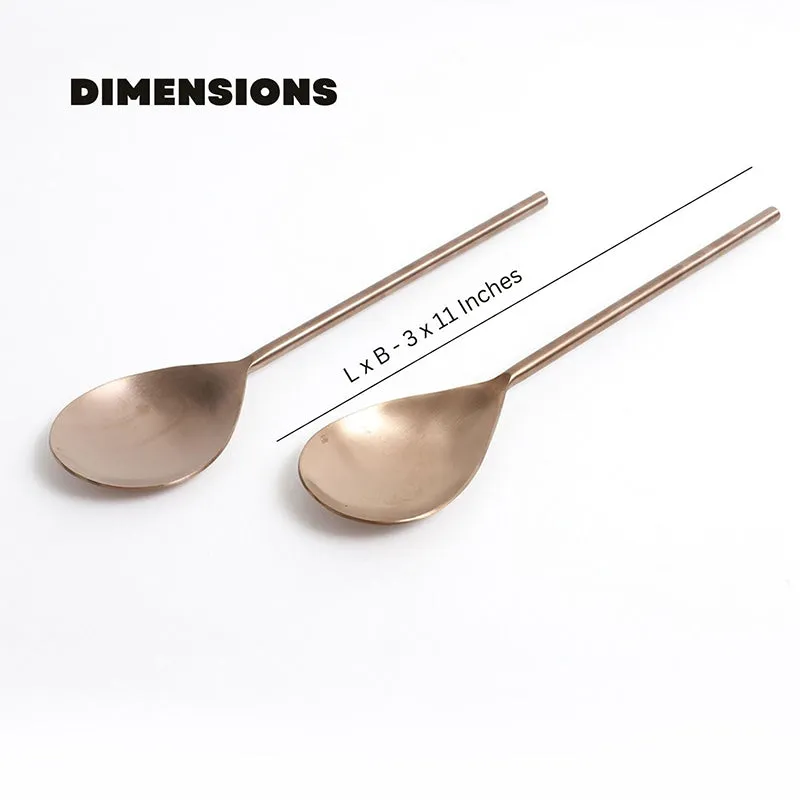 Zarif Stainless Steel Serving Spoon - Set Of Five media 8