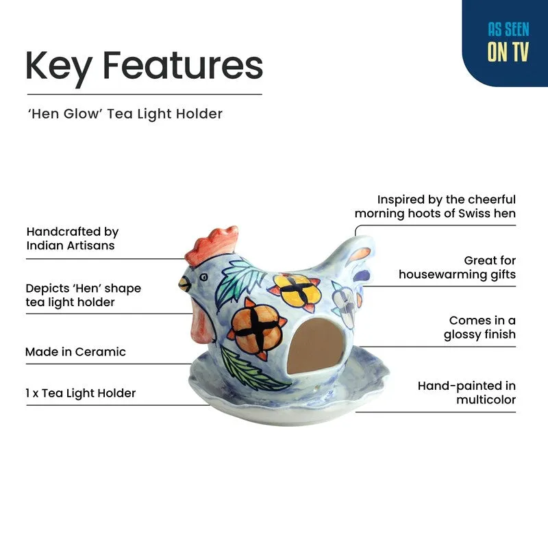 Birdsong Aura Handpainted Tealight Holder media 6