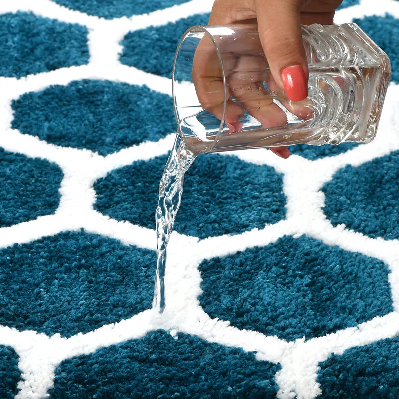 Trevona Cotton Bath Mat - Teal media 6