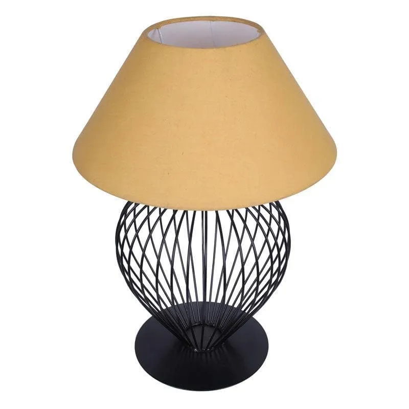 Renisa Fabric Table Lamp - Gold,Black media 3