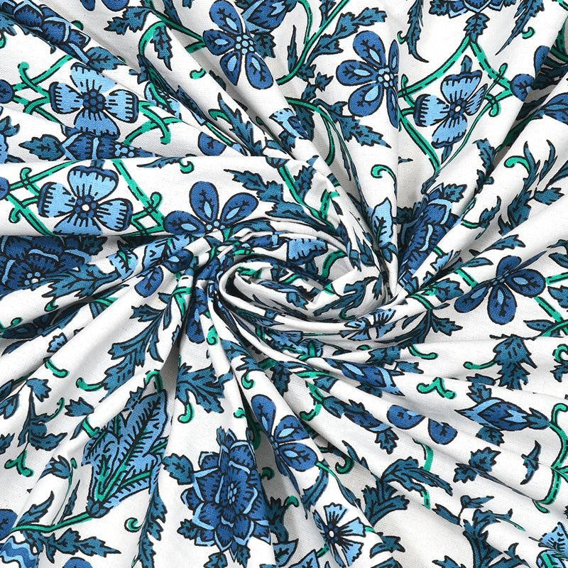 Colby Floral Cotton Bedsheet - 250 TC media 4