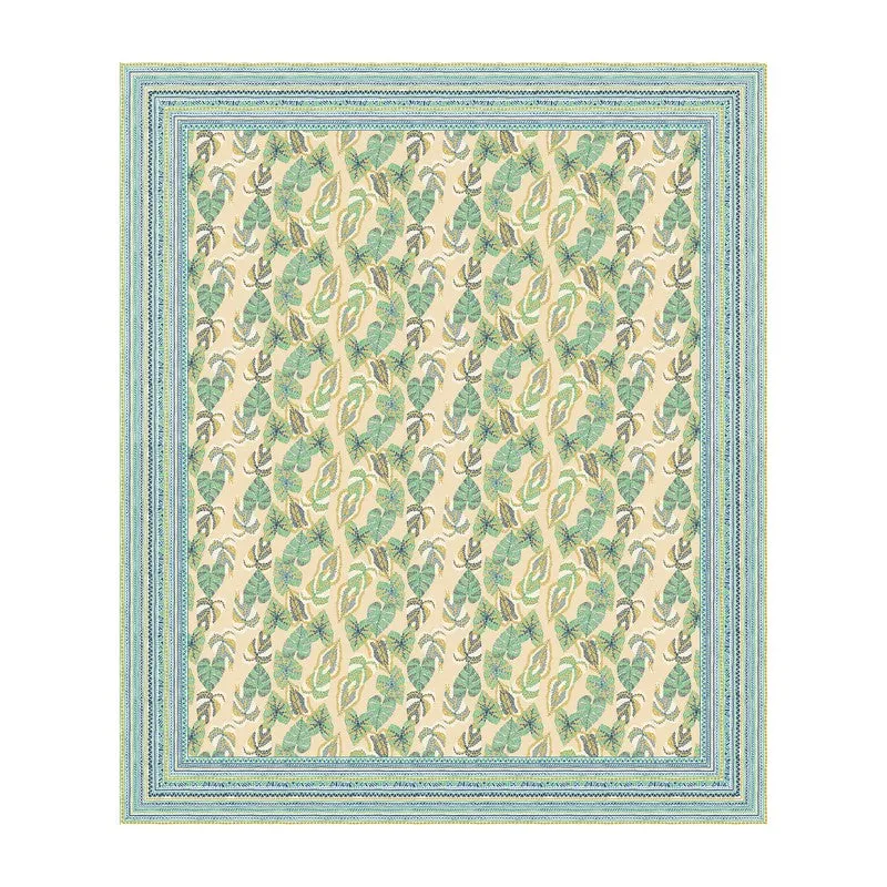Desert Nest Cotton Bedsheet (Beige,Blue) - 120 TC media 4
