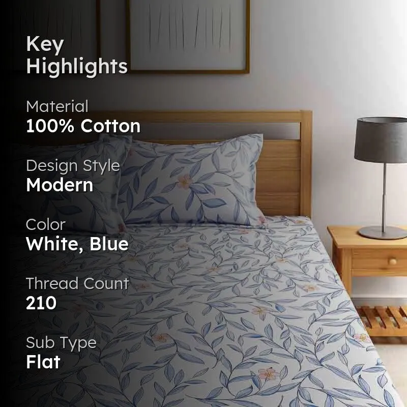 Charming Daisies Cotton Bedsheet - 210 TC media 2