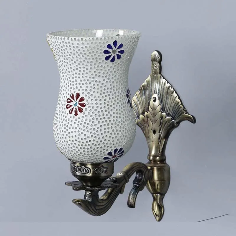 Dotted Fellure Glass & Metal Wall Lamp media 4