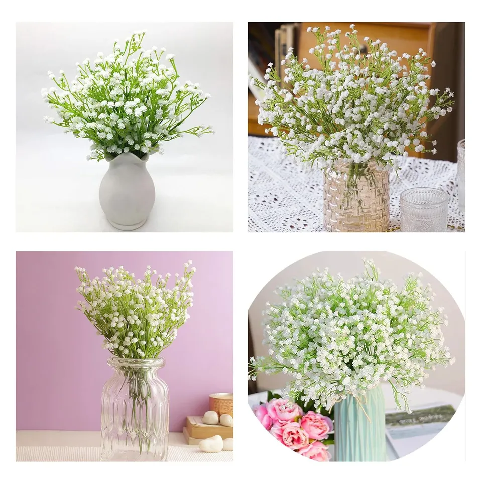 Alpine Bloom Artificial Plastic Flower - Set of Two media 9