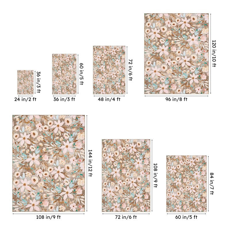 Abigail Floral Carpet - Pink & Beige media 13