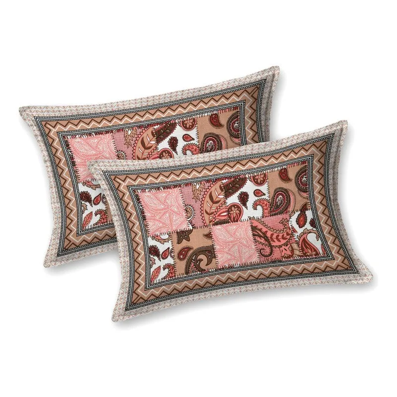 Weavear Cotton Bedsheet (Peach) - 240 TC media 4