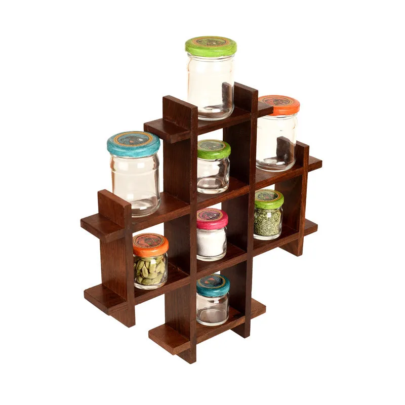 Sheza Wall Shelf with Storage Jar - Nine Piece Set media 4