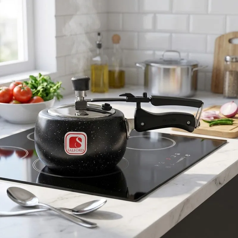 Salford Ceramic Coated Pressure Cooker (Black) - 3000 mL media 1