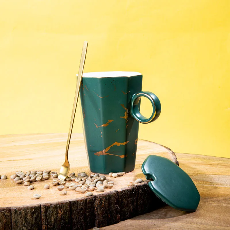 Goldira Glory Coffee Mug (Green) - 400 mL media 1