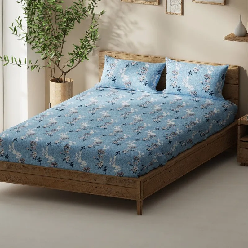 Ulrix Bedsheet (Blue) - 115 GSM media 1