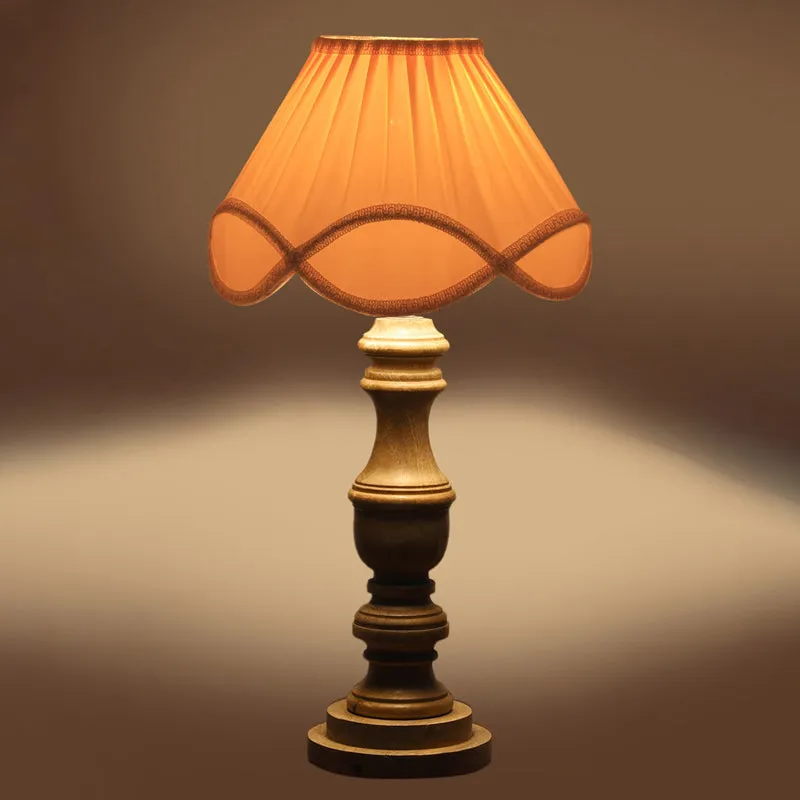 Valencia Wooden Table Lamp - White media 5