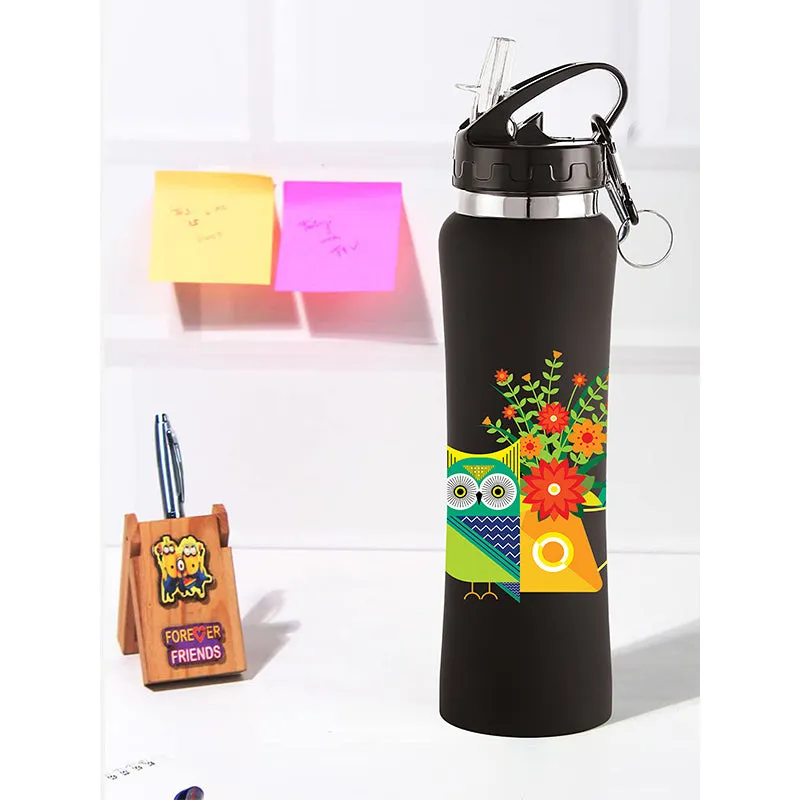 Owlery Art Sipper Water Bottle - 750 mL media 3