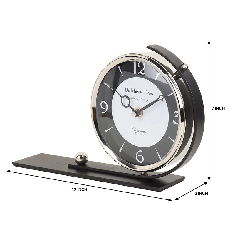 Dextri Analog Table Clock - Silver media 5