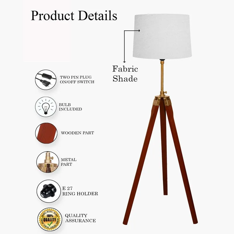 Luma Rise Wooden Tripod Floor Lamp media 5