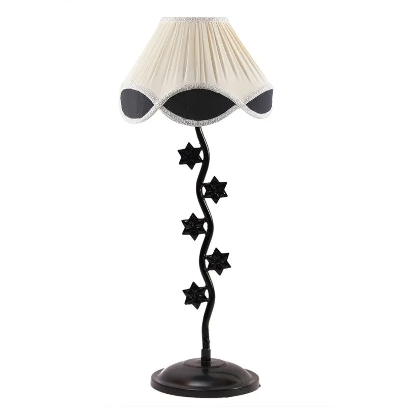 Supernova Cotton Table Lamp With Iron Base - White media 4