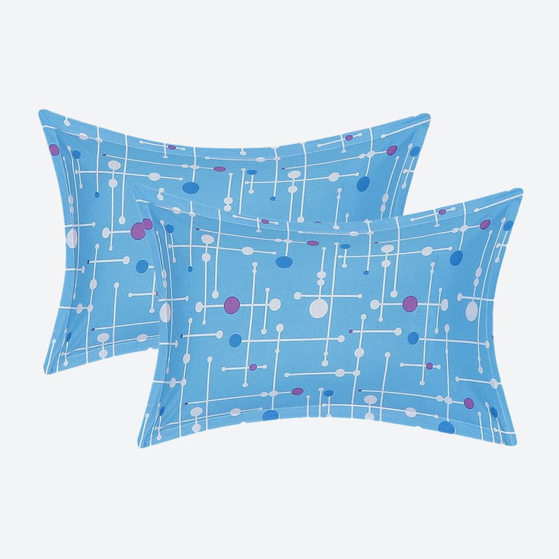 Monte Carlo Bloom Bliss Cotton Bedsheet (Pink,Blue) - 104 TC media 8
