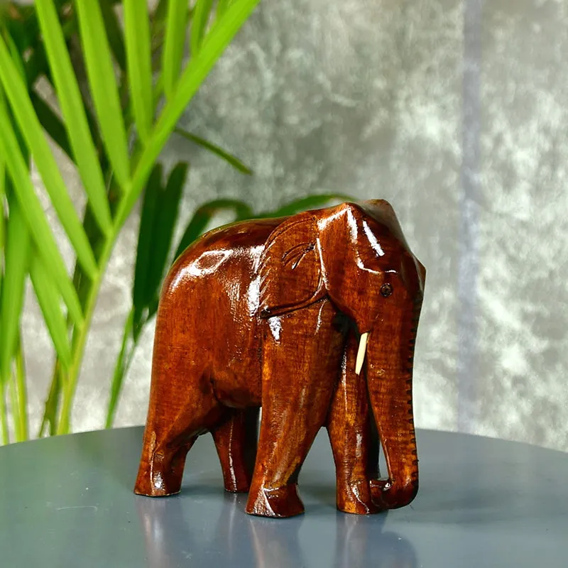 Timber Tusker Wood Showpiece media 7
