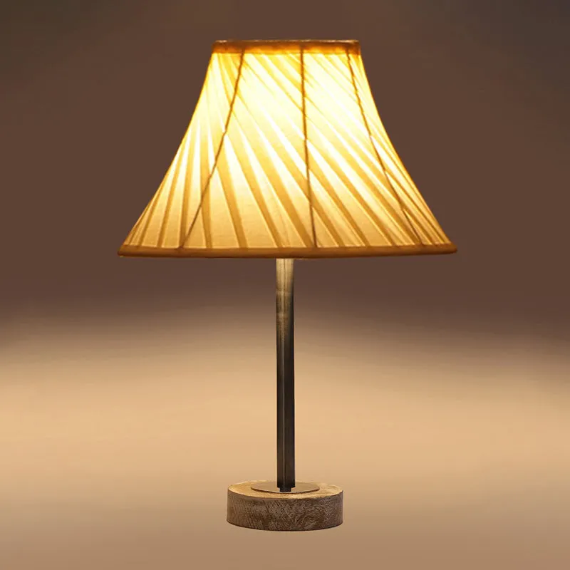 Twistra Rodin Wooden Table Lamp - Ivory,Silver,White media 6