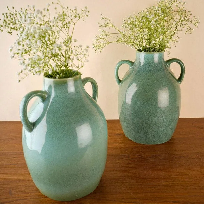 Starsa Ceramic Vase - Green media 3
