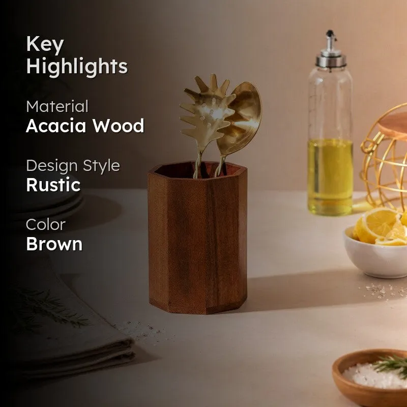 Naturix Wooden Cutlery Holder media 2