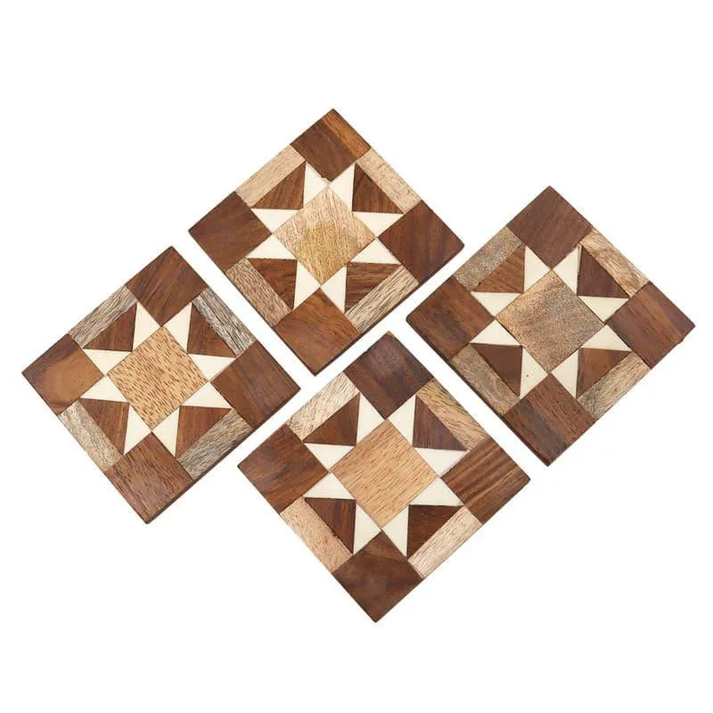 Boho Abstract Coaster - Set Of Four media 4