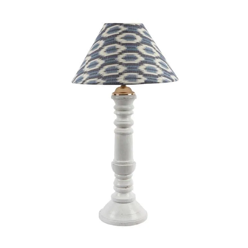 Lois Araceli Fabric Table Lamp - Blue,White media 4