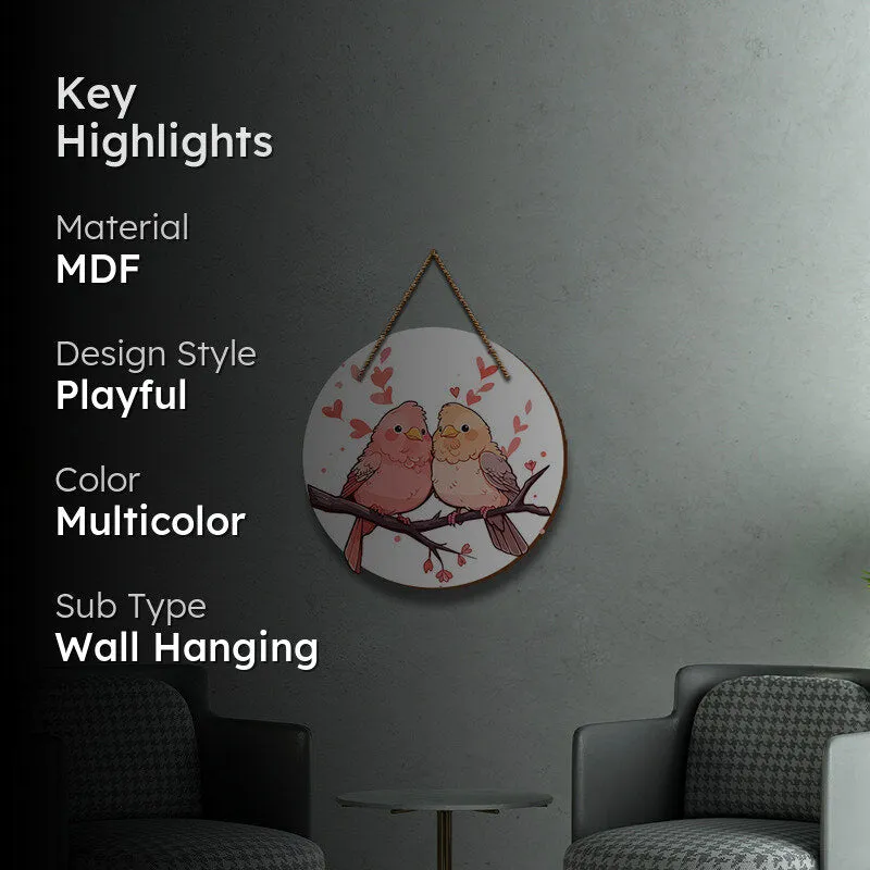 Tweethearts Wood MDF Wall Hanging media 2