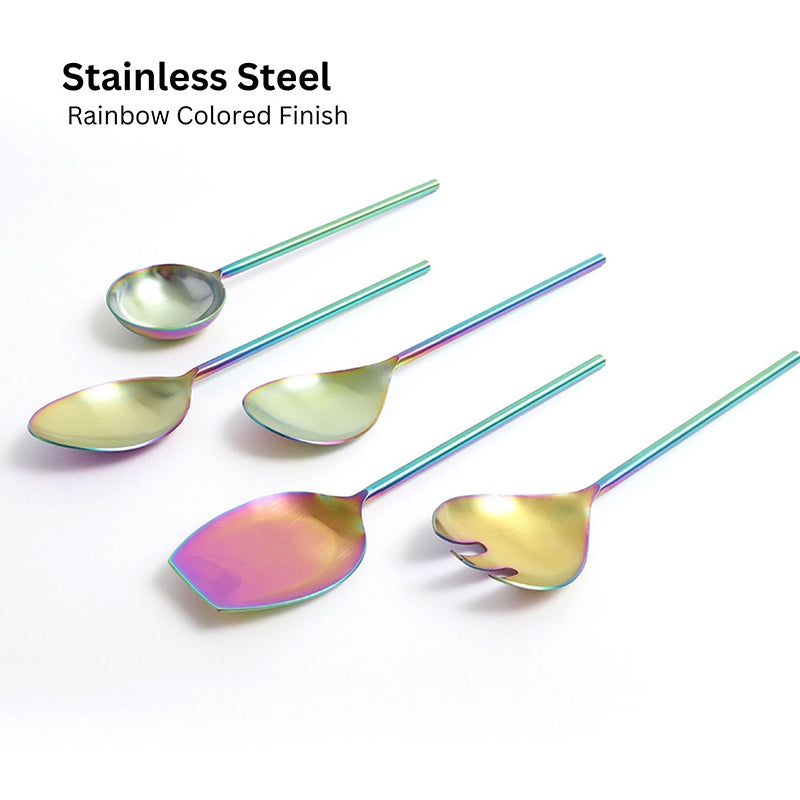 Prisma Stainless Steel serving Spoon - Set Of Five media 3