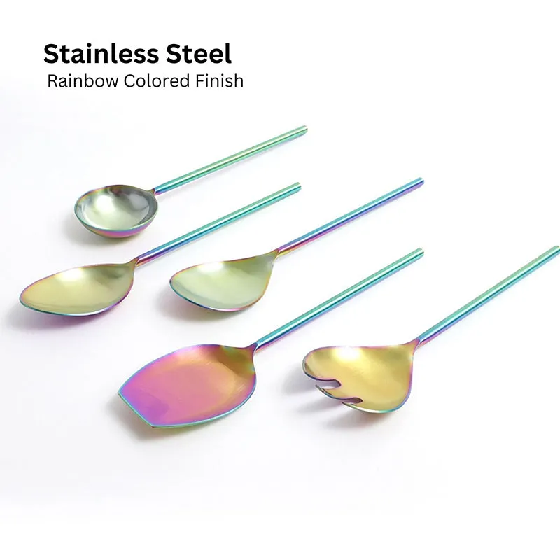 Prisma Stainless Steel serving Spoon - Set Of Five media 3