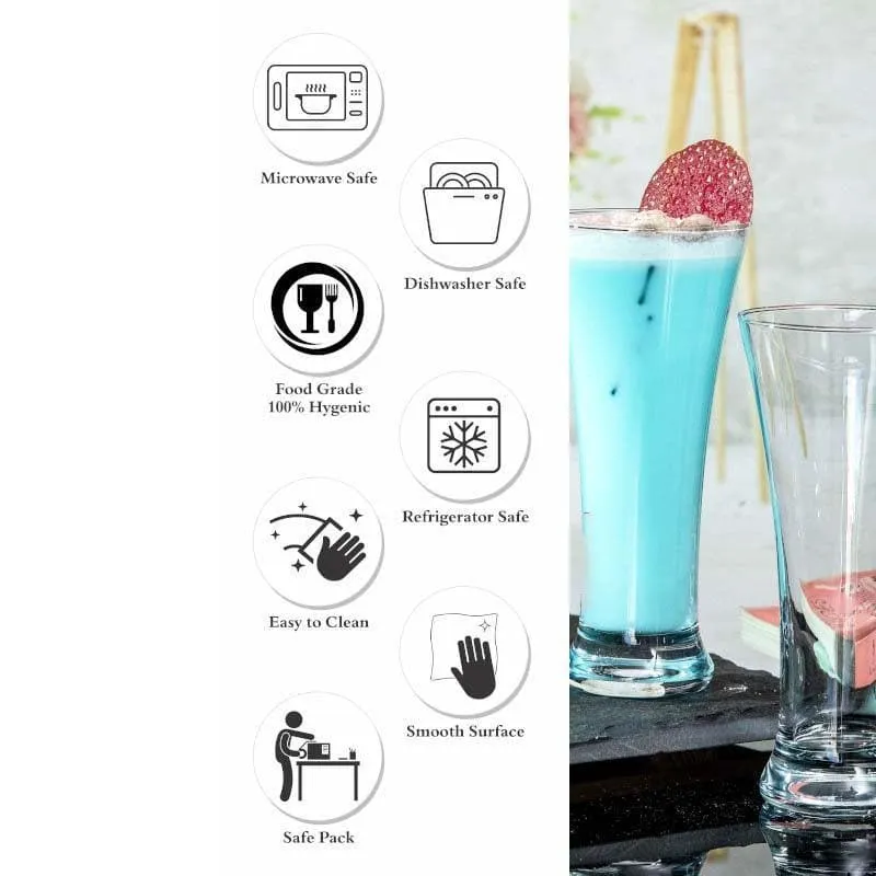 Qurio Beer Glass(350 mL Each) - Set Of Six media 8