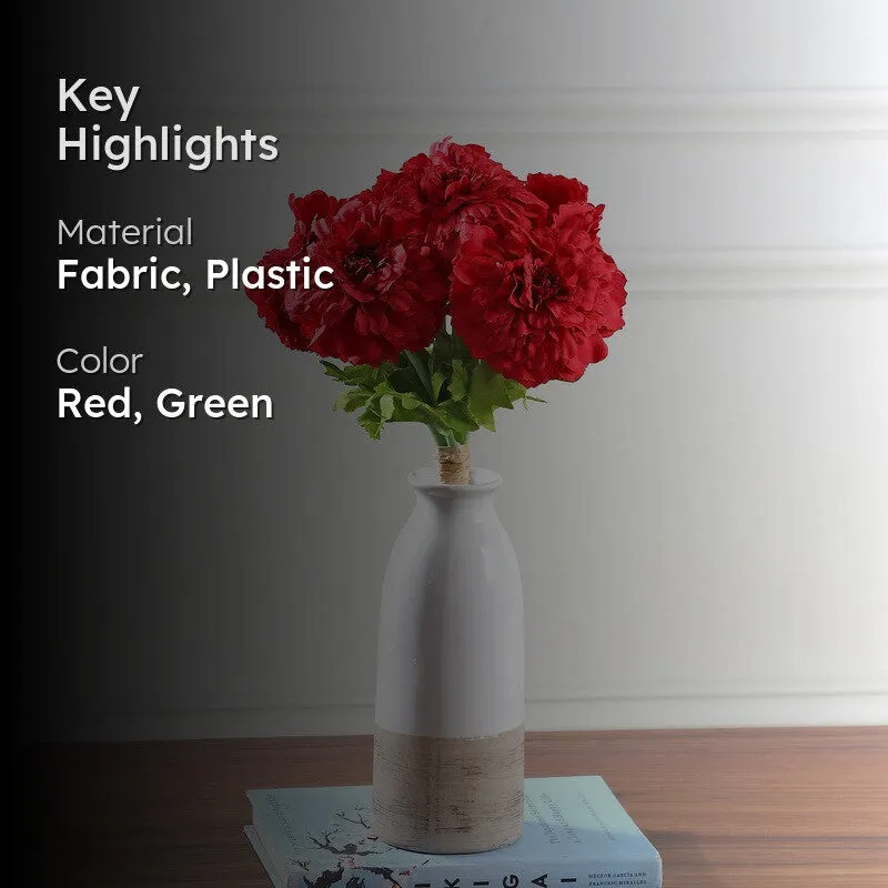 Marigold Artificial Flowers - Red media 2