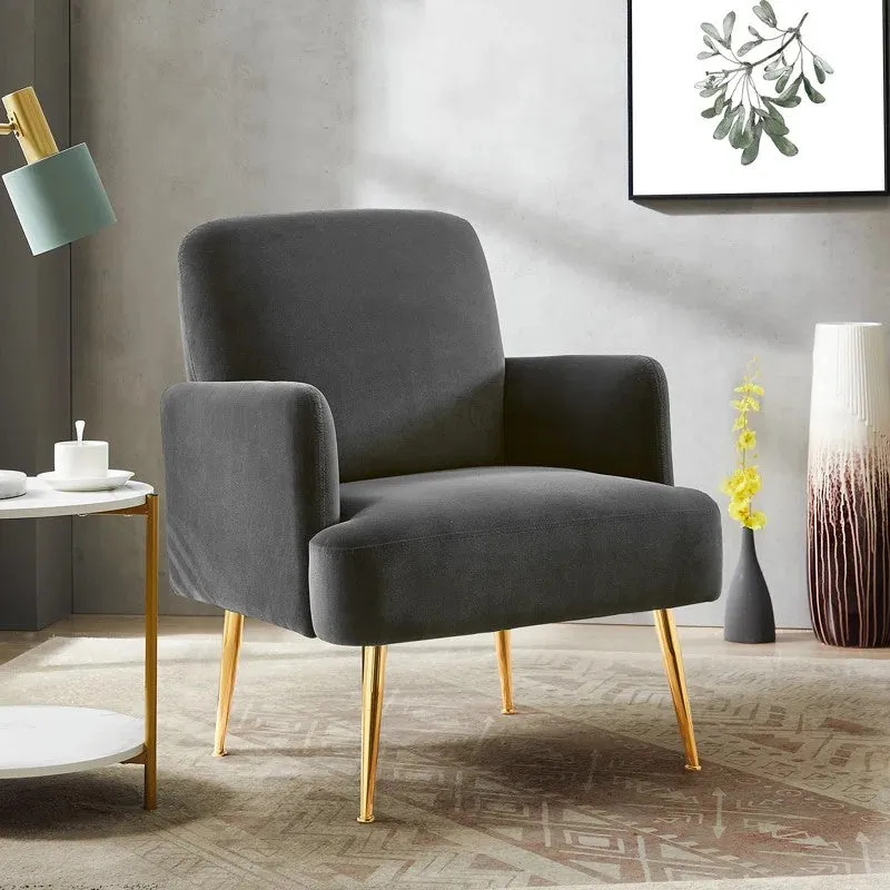 Serenza Neem Wood Accent Chair - Grey media 4
